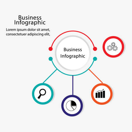 Modern info graphic framework. can be used for workflow layout, diagrams, option numbers, timelines and steps. Simple and Minimalist style. vector Illustration infographic framework. can be used for workflow layout, diagrams, option numbers, timelines and stepsのイラスト素材