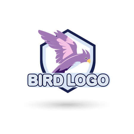Bird Logo modern style, can use for mascot brand business. Vector illustrationsのイラスト素材