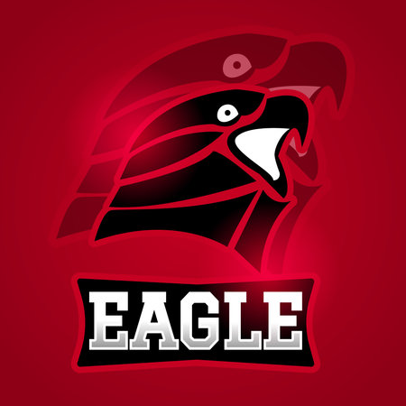 Eagle sport gaming logo vector badges emblem. vector Illustrationのイラスト素材