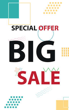 Big Sale banner design vector illustrationのイラスト素材