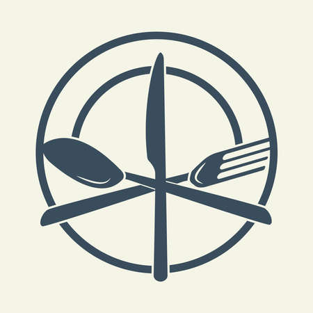 fork, spoon and knife icon vector illustrationのイラスト素材