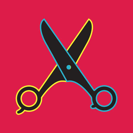 Scissor icon design vector illustrationのイラスト素材