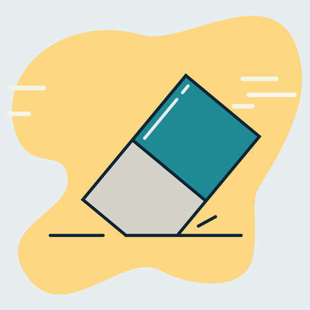 Eraser icon design vector illustrationのイラスト素材