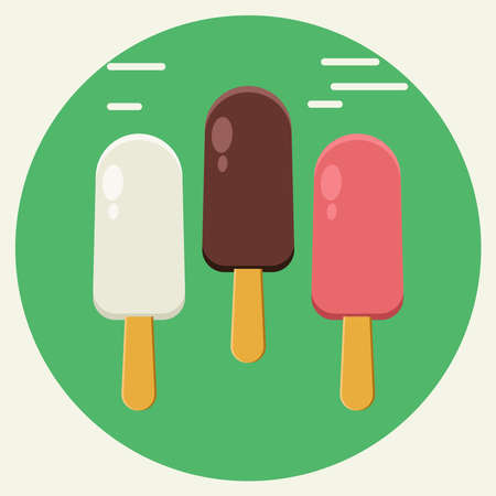 Ice cream stick icon vector illustrationのイラスト素材