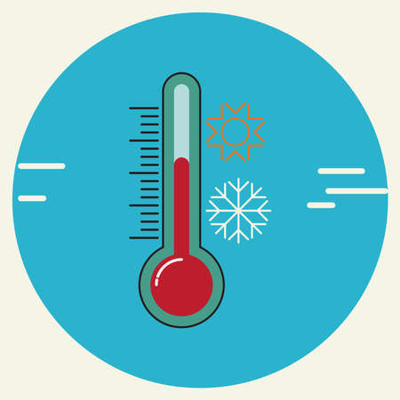 Thermometer icon design vector illustrationのイラスト素材