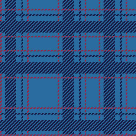 Plaid pattern with blue color. Vector graphic. Texture for shirt, clothes, dresses and other textile