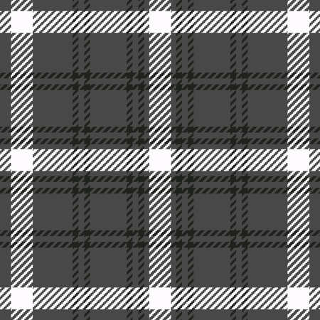 Plaid pattern Vector with grey and white color. Vector graphic. Texture for shirt, clothes, dresses and other textileのイラスト素材