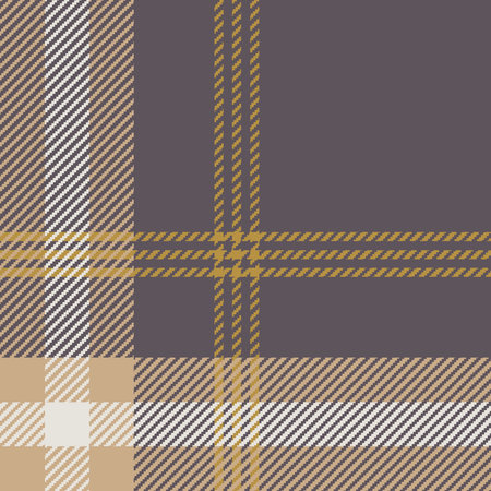 Brown plaid pattern seamless vector, tartan check plaid for scarf, poncho, blanket, or other modern...