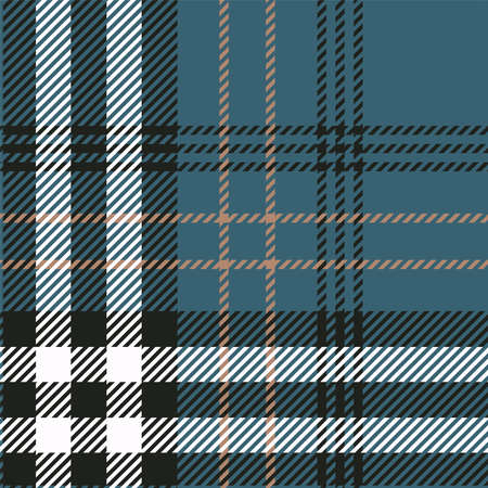 Seamless striped pattern background. Plaid pattern in dark black, brown, violet and white color. Vector graphic for scarf, blanket, throw, shirt other fashion textile designのイラスト素材
