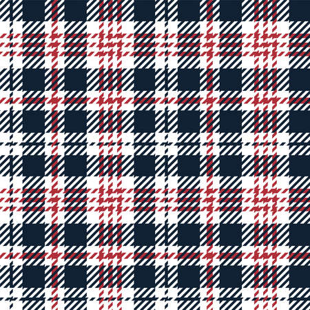 Seamless vector. Herringbone tartan check plaid for poncho, blanket, or other fabric designs. Blue plaid patternのイラスト素材