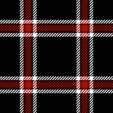 Red, Black and White Plaid Scottish Seamless Pattern. Texture from , plaid, tablecloths, shirts, clothes, dresses, bedding, blankets and other textileのイラスト素材