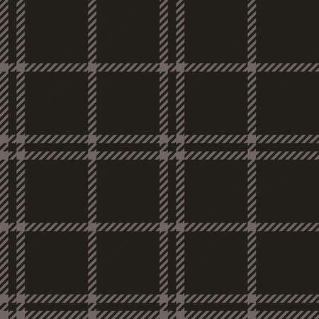 Dark brown, Black and White Plaid Seamless Pattern. Texture from , plaid, tablecloths, shirts, clothes, dresses, bedding, blankets and other modern textileのイラスト素材