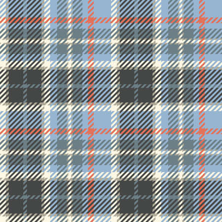 Blue and Red Tartan Plaid Scottish Seamless Pattern. Texture from tartan, plaid, tablecloths, shirts, clothes, dresses, bedding, blankets and other textileのイラスト素材