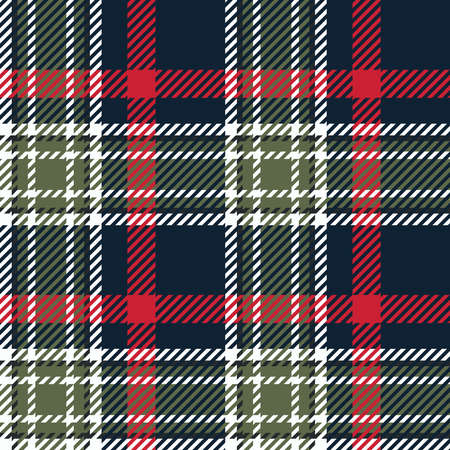 Retro Green, Red and Blue tartan plaid Scottish seamless pattern.Texture from plaid, tablecloths, clothes, shirts, dresses, paper, bedding, blankets and other textile productsのイラスト素材