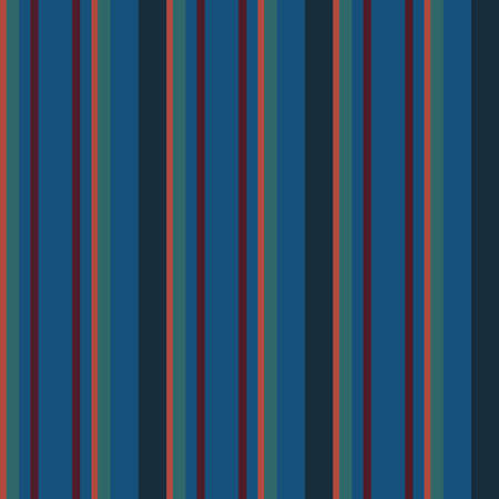 Stripe seamless pattern with blue pink and red vertical parallel stripes.Vector stripe pattern illustrationのイラスト素材