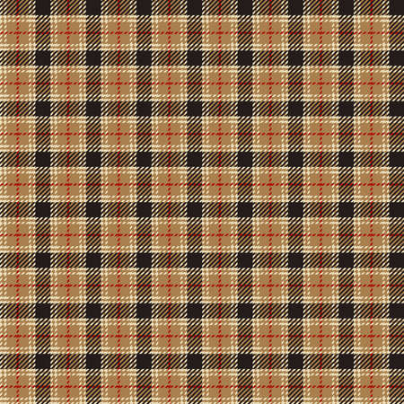 Check plaid graphic pattern background. Vector graphic for scarf, blanket, throw, shirt other fashion textile design. Plaid pattern in dark brown, brown, and white colorのイラスト素材