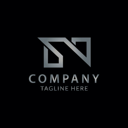 N Logo design vector illustrationのイラスト素材