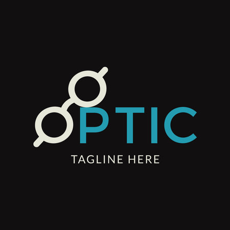 Optic logo design vector illustrationのイラスト素材