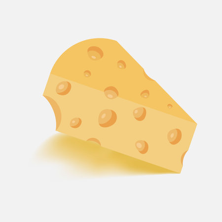 Piece of cheese design vector illustrationのイラスト素材