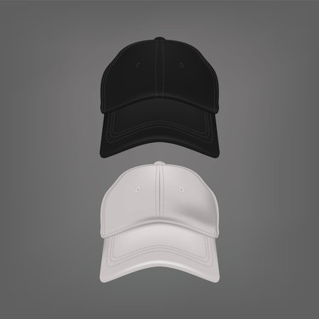 Black and white hat graphic design vector illustrationのイラスト素材