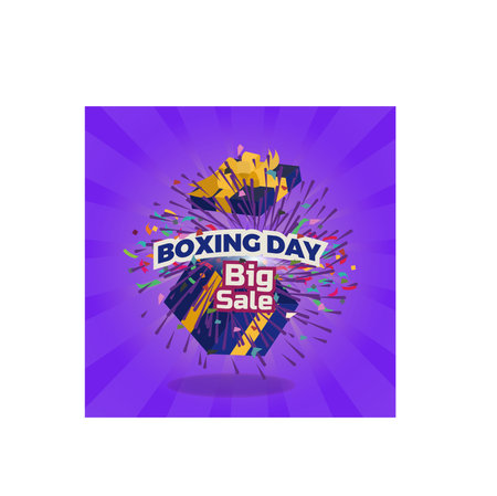 Boxing day big sale conceptのイラスト素材
