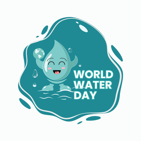 Design vector of world water dayのイラスト素材