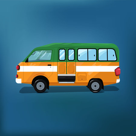 Public transportation car design vector illustrationのイラスト素材