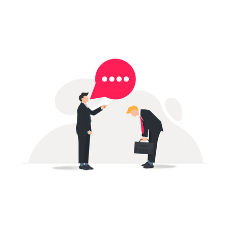Boss angry graphic design vector illustrationのイラスト素材
