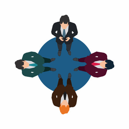 Forum group discussion concept design vector illustrationのイラスト素材