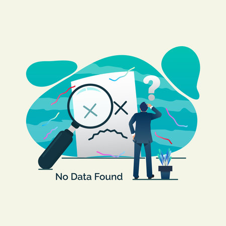 No data found. Illustration for sites, banner design vector illustrationのイラスト素材