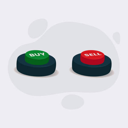Vector buy and sell buttons choice
