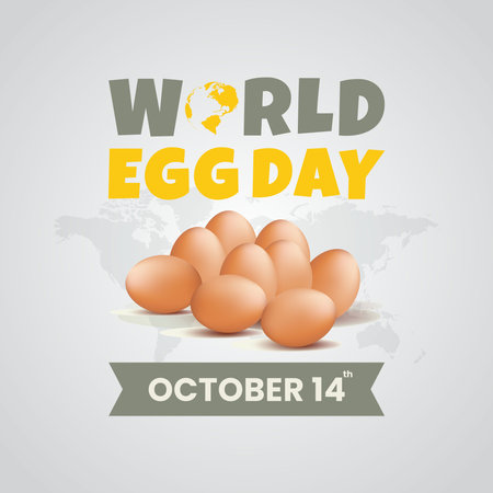 World egg day background design vector illustrationのイラスト素材