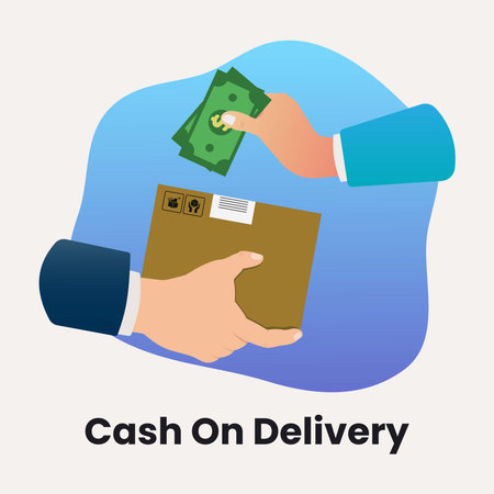 Cash on delivery concept vector illustrationのイラスト素材