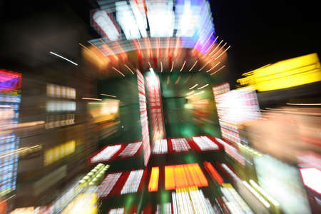 abstract lighting system of the night の写真素材