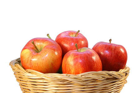 basket of fresh fruit の写真素材