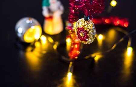 Christmas decorations for the Christmas treeの写真素材
