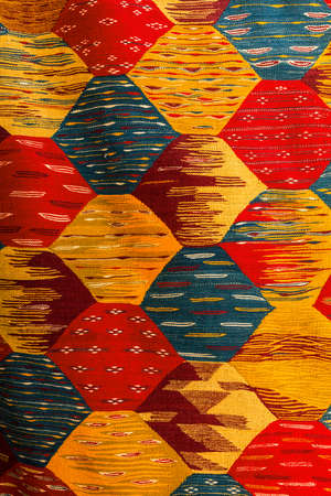 Moroccan pattern. Moroccan carpet in the market of Marrakesh.の写真素材