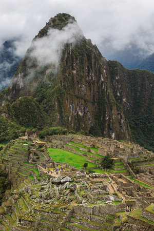 View of the ancient city of the Incas Machu Picchu. Cusco. Peruの写真素材