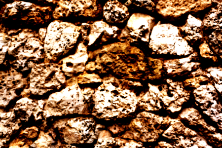 Texture of old gray stone Background the ruins of the building.の写真素材