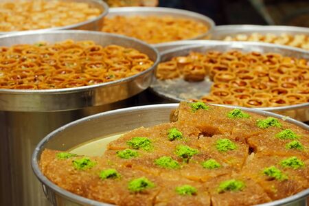 Turkish sweetsの写真素材