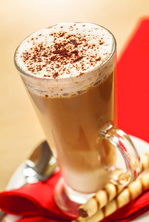 Latte coffee, delicious drinkの写真素材