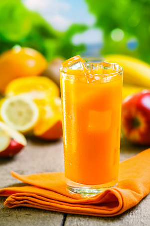 Fruit juice, fresh cold drinkの写真素材