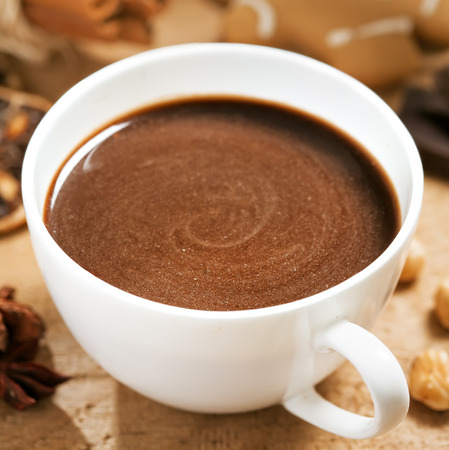 Cup of hot chocolateの写真素材