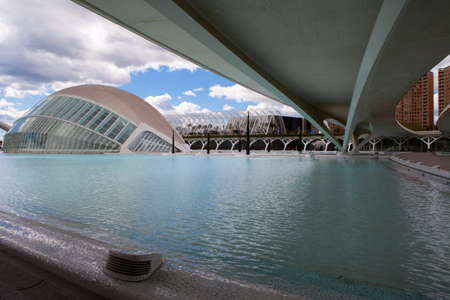 Valencia, Spain. April 8, 2012. Hemisferic in the City of Arts and Sciencesのeditorial素材