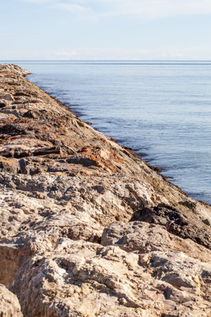 Stone breakwater