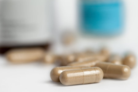 Brown medicine capsules