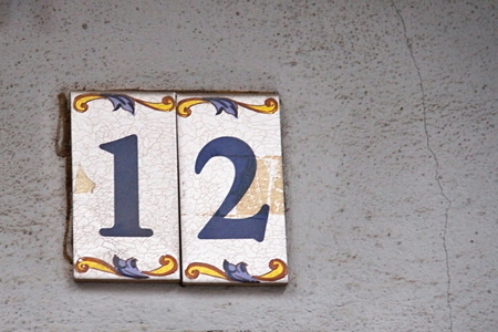Photo of Building Identification Number made in the late Summer time in Spain, 2013の写真素材