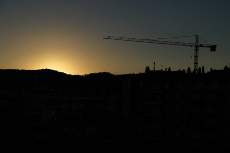 Photo of City of Barcelona, Spain made in the late Summer time in Spain, 2013の写真素材