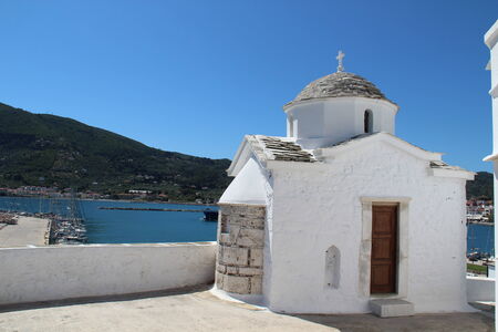 Greek churchの写真素材