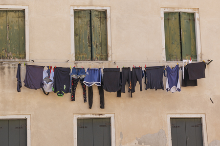 Photo shows a closeup of rural old stone houses.の写真素材